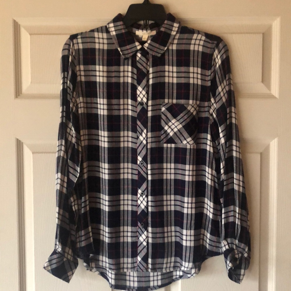 Le Lis Plaid Flannel Shirt
